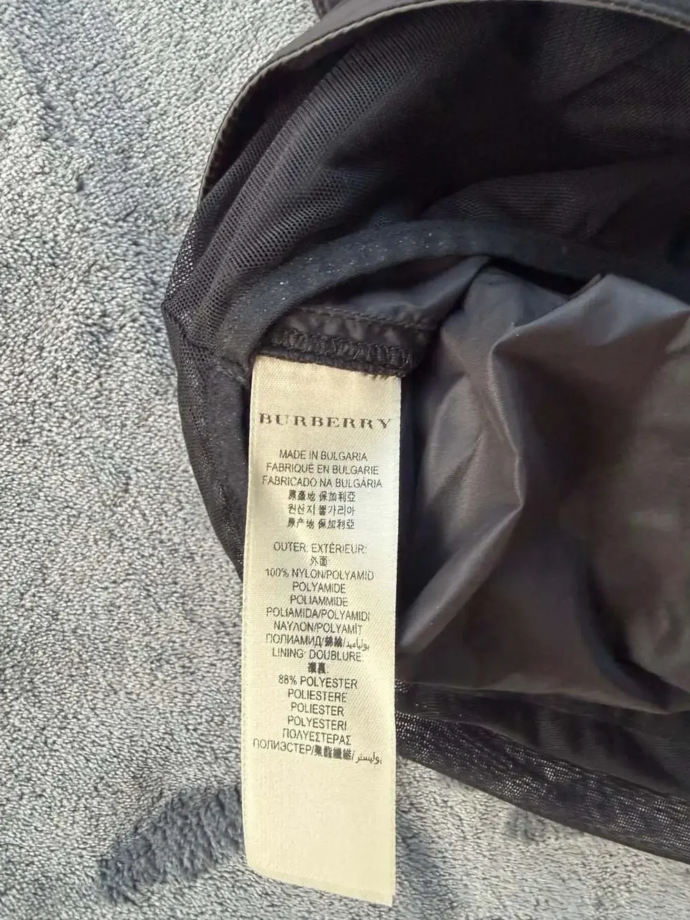 Burberry Brit  Black Nylon Swim Shorts with Adjustable Side Tabs